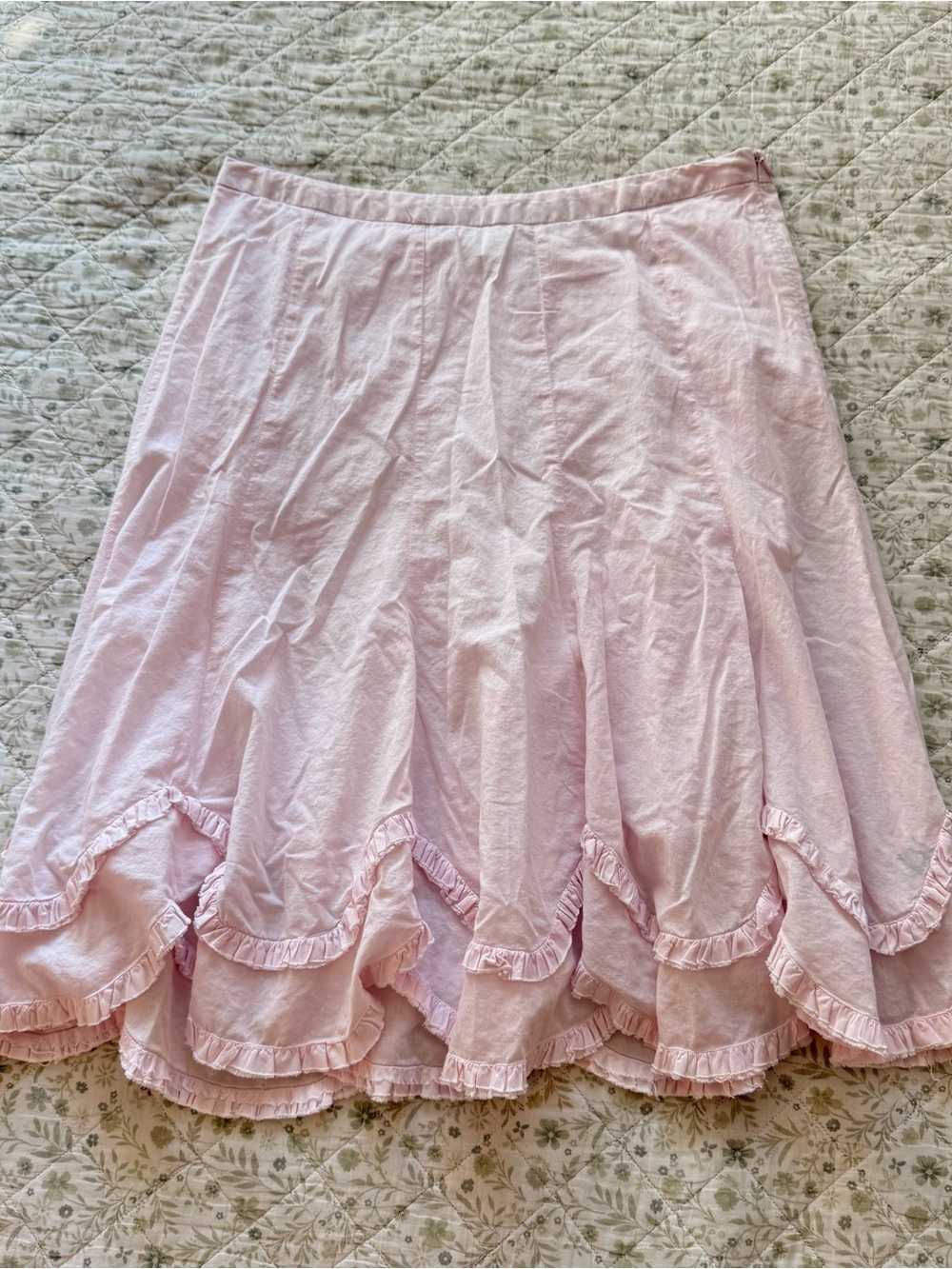 Vintage Old Navy pink cotton midi skirt